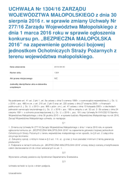 Biuletyny Informacji Publicznej w Województwie Małopolskim