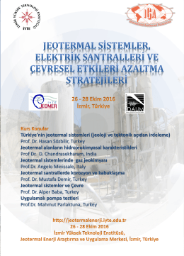 Türkiye`nin jeotermal sistemleri (jeoloji ve tektonik açıdan