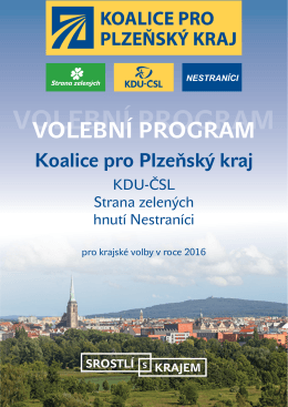 program - Koalice pro Plzeňský kraj