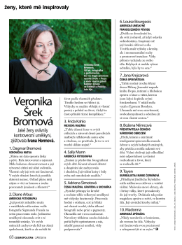 Veronika Šrek Bromová: ženy, které mě inspirovaly