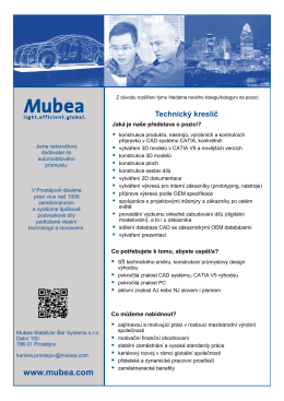 Nabídka práce Mubea
