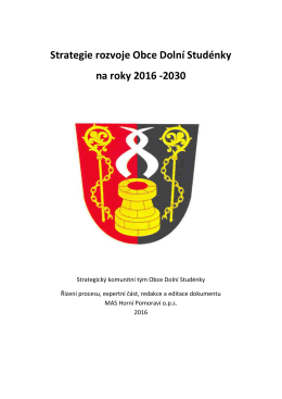 Strategie rozvoje Obce Dolní Studénky na roky 2016 -2030