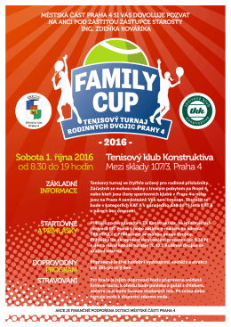 family cup - Tenisový klub Konstruktiva