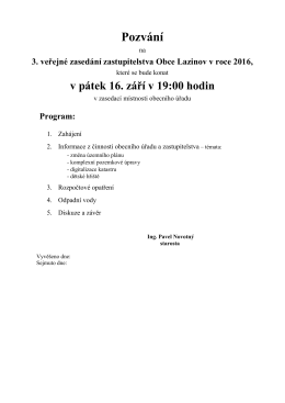 Program - Lazinov
