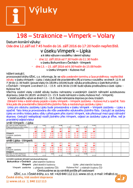 198 – Strakonice – Vimperk – Volary