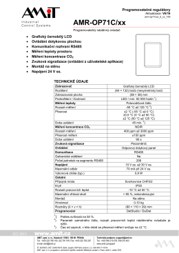 AMR-OP71C/xx - leták