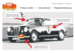 Polep vozidel - South Bohemia Classic