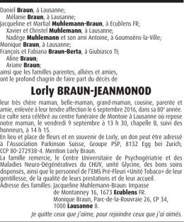 Lorly BRAUN-JEANMONOD