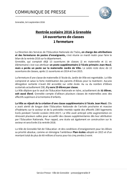 Rentrée scolaire 2016 à Grenoble : 14