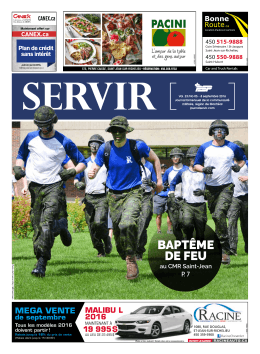 baptême de feu - Journal Servir