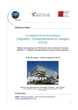 Cognition, Comportements et Usages (CCU)