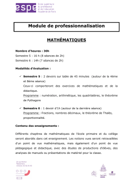 Descriptif L3 Mathématiques - Université Paris