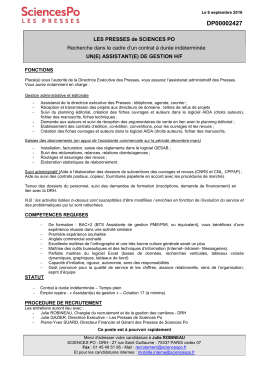 Un(e) assistant(e) de gestion (CDI) (PDF.95Ko)