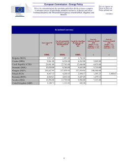 Oil Bulletin Weekly prices with Taxes - PDF - Latest