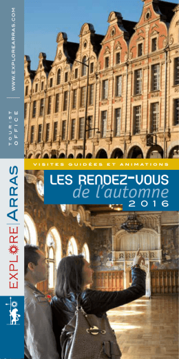 brochure d`automne - Office de Tourisme d`Arras