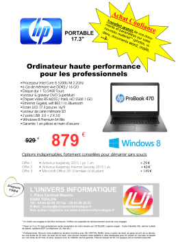 Portable HP Probook i5 6go 17
