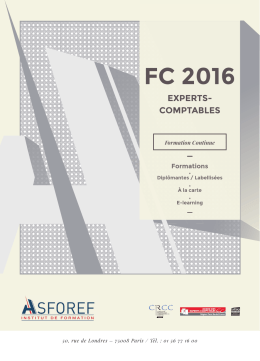 fC 2016 eXperts- Comptables