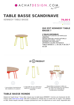 table basse scandinave