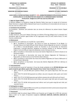 AONO N° 116 CRTV-SPI fr - Ministère des Marchés Publics