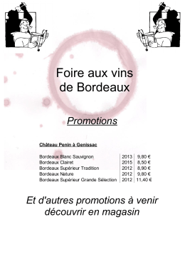 Foire aux vins de Bordeaux