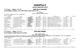 chantilly - Pro le trot
