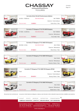 Corvette C6 6.2 V8 437 Performance Edition 51.900