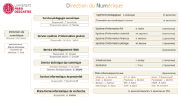 Direction du Numérique (DNUM) - L`Université Paris Descartes