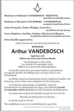 Arthur VANDEBOSCH
