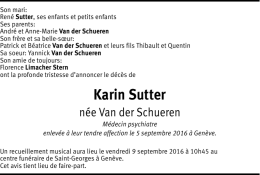 Karin Sutter - Hommages.ch