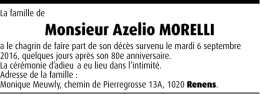Monsieur Azelio MORELLI