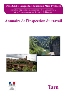 L`inspection du travail du Tarn - DIRECCTE Languedoc