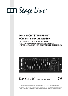 dmx-lichtsteuerpult für 144 dmx-adressen