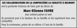 Marc-Etienne FAVRE
