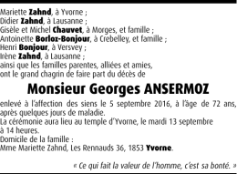 Monsieur Georges ANSERMOZ