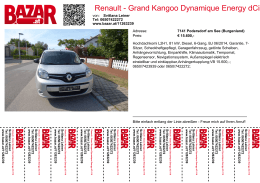 Renault - Grand Kangoo Dynamique Energy dCi 110
