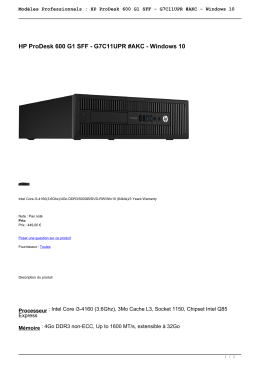 HP ProDesk 600 G1 SFF - G7C11UPR #AKC - Windows 10 - PC-Euro