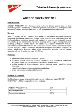 FRIZANTIN G11 100% Tehnički list