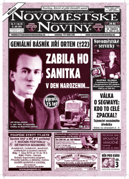 novomestske noviny - Novoměstské Noviny