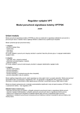 Popis modulu THERM VPTPSK