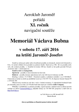 Memoriál Václava Bubna