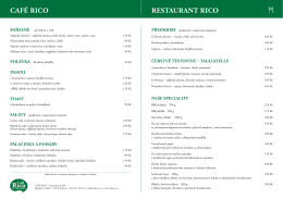 menu - Café Rico
