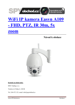 WiFi IP kamera Easyn A109