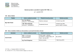 Seznam poradců a poradních orgánů VÚV TGM, v.v.i.