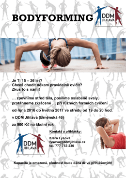 bodyforming - DDM Jihlava, po