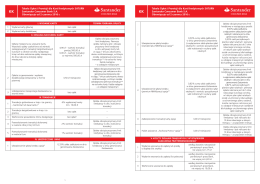 Tabela Opłat i Prowizji dla Kart Kredytowych SATURN Santander