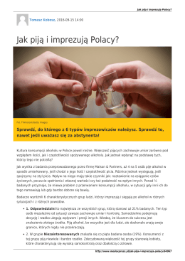 MedExpressPL-Jak piją i imprezują Polacy?