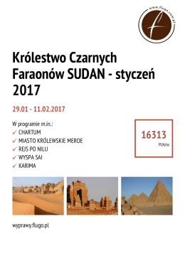 Królestwo Czarnych Faraonów SUDAN