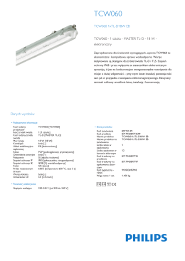 Product Leaflet: Basic waterproof TCW060, oprawa
