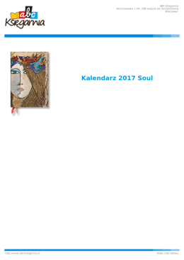 Kalendarz 2017 Soul