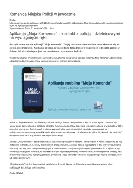 Generuj PDF - Komenda Miejska Policji w Jaworznie